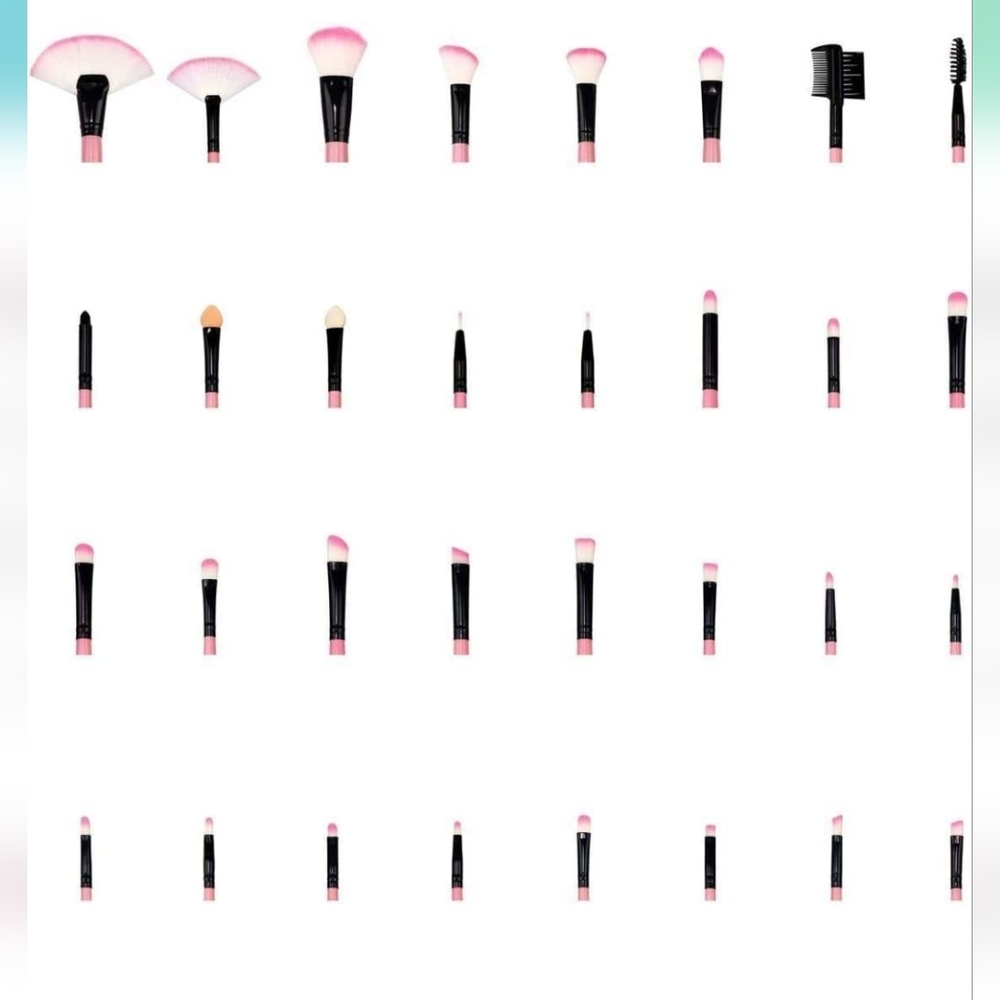 32 Piece proffessional MAKE Up Brush Set With Case Multi Purpose Brushes - Picture 5 of 7